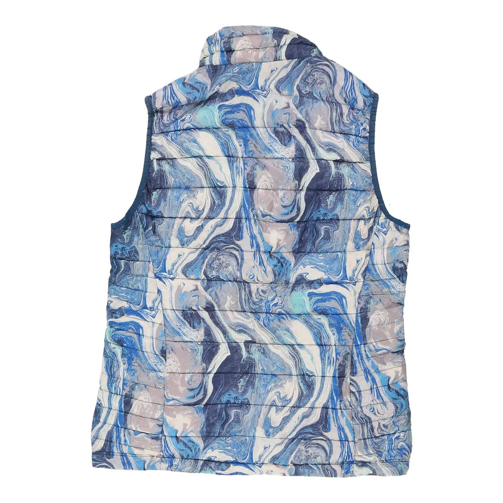 Patagonia Tie-Dye Gilet - Medium Blue Polyester