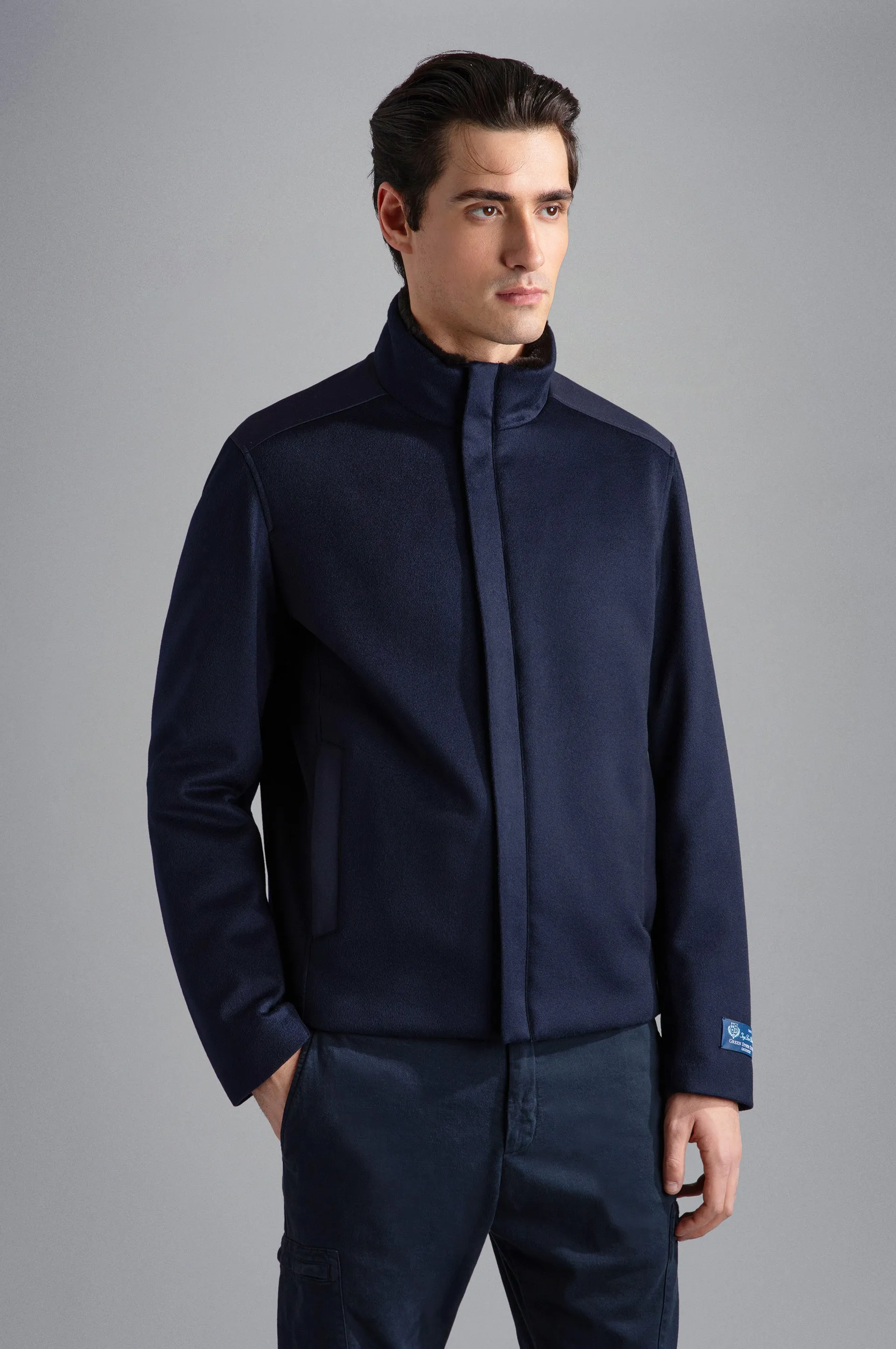 Paul & Shark Loro Piana Cashmere Blouson Navy