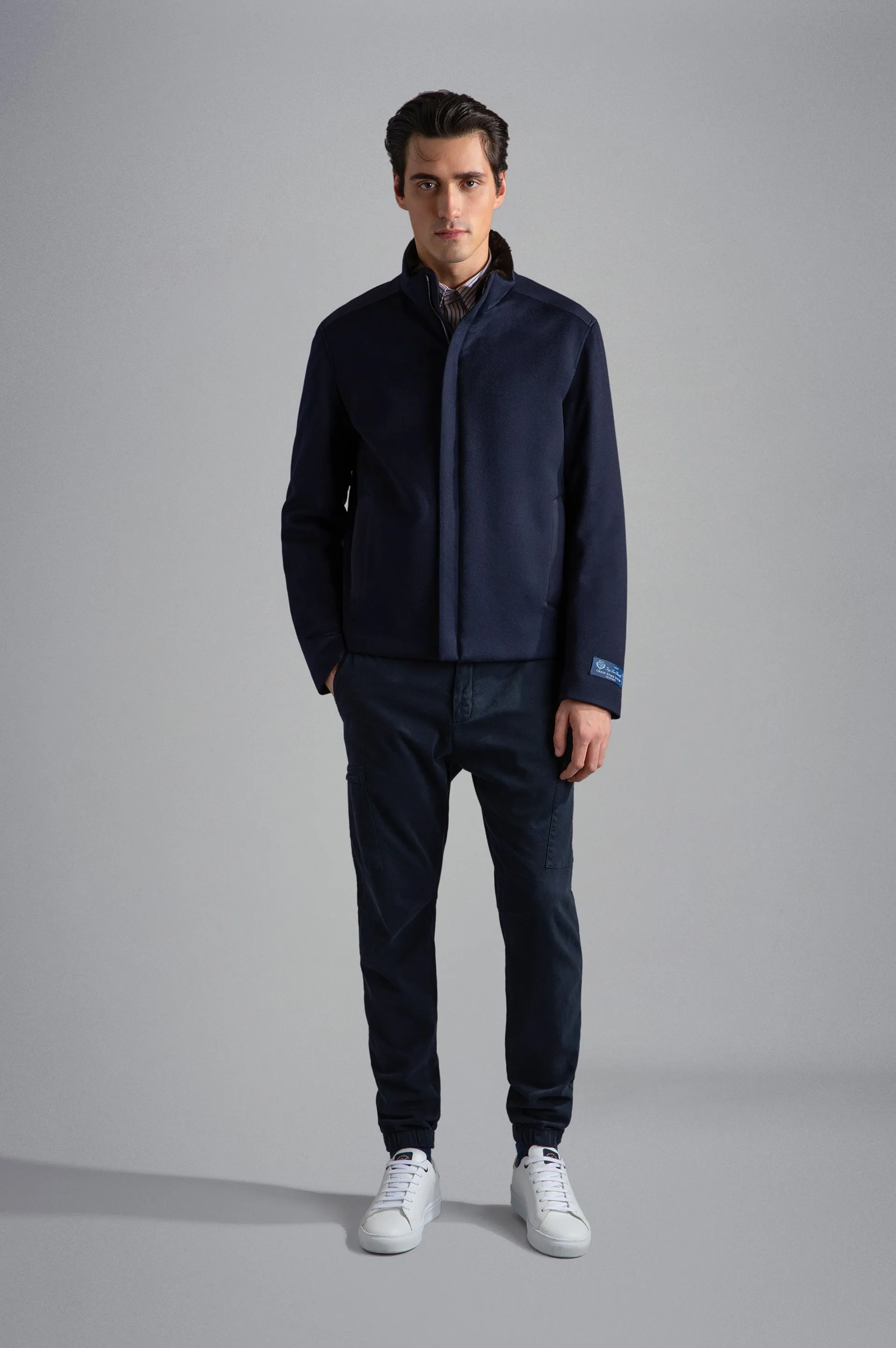 Paul & Shark Loro Piana Cashmere Blouson Navy