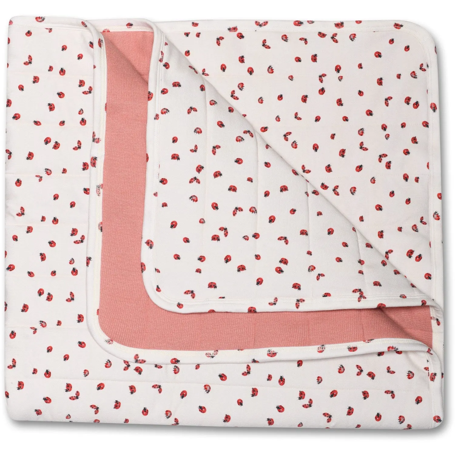 Petit Piao Ladybug Quilted Plaid Printed