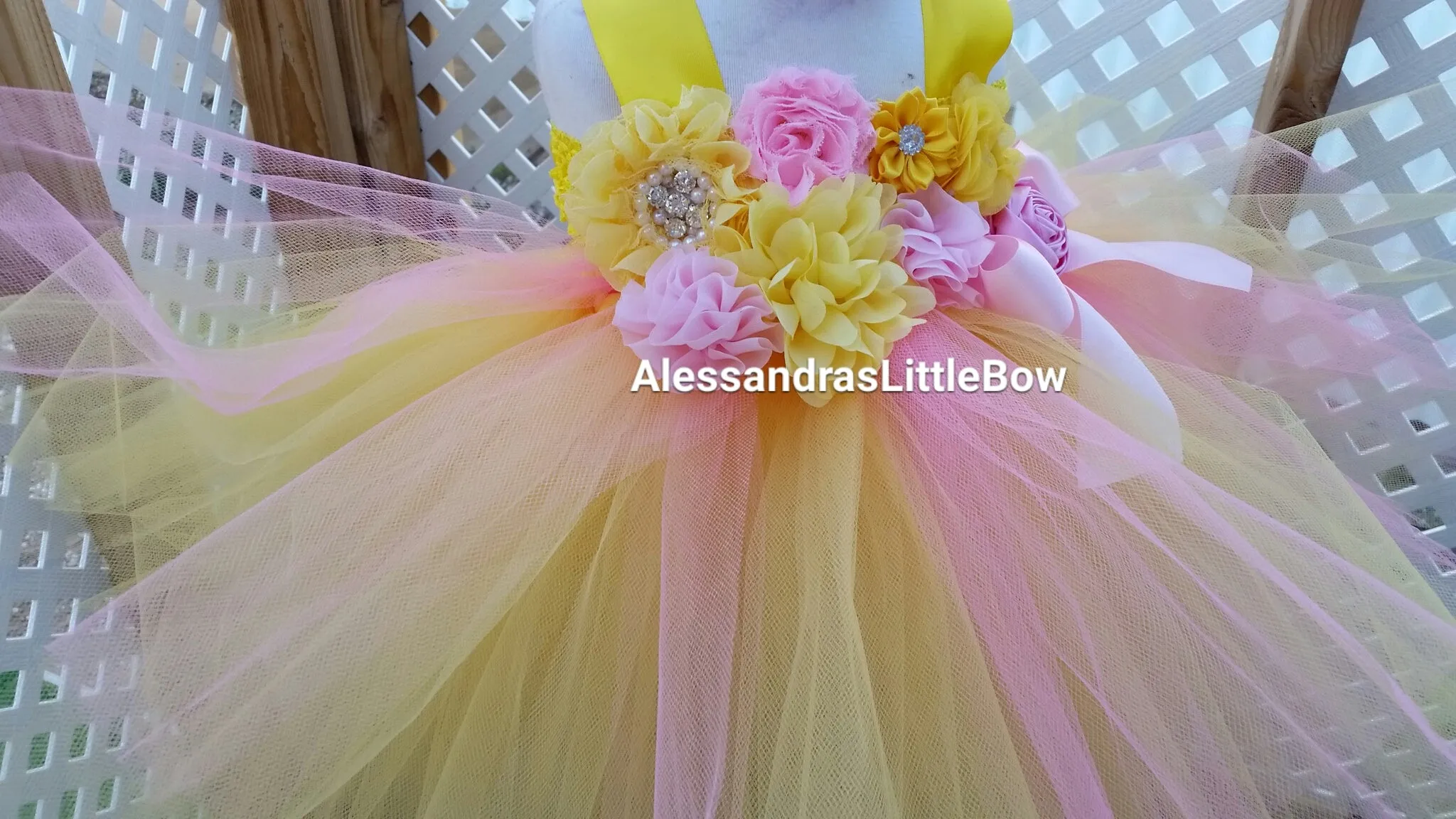 Pink lemonade tutu dress