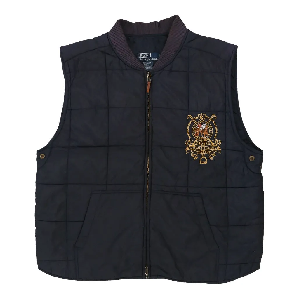 Polo Ralph Lauren Embroidered Gilet - XL Navy Polyester