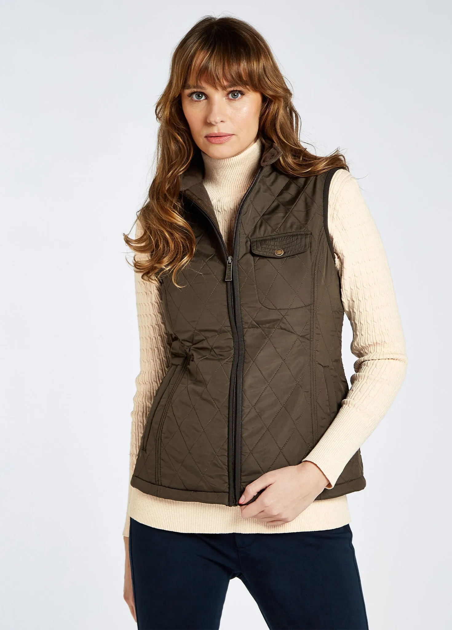 Rathdown Quilted Gilet - Olive