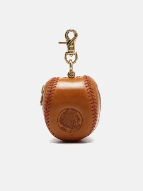 Retro Handmade Baseball Shape Leather Pouch