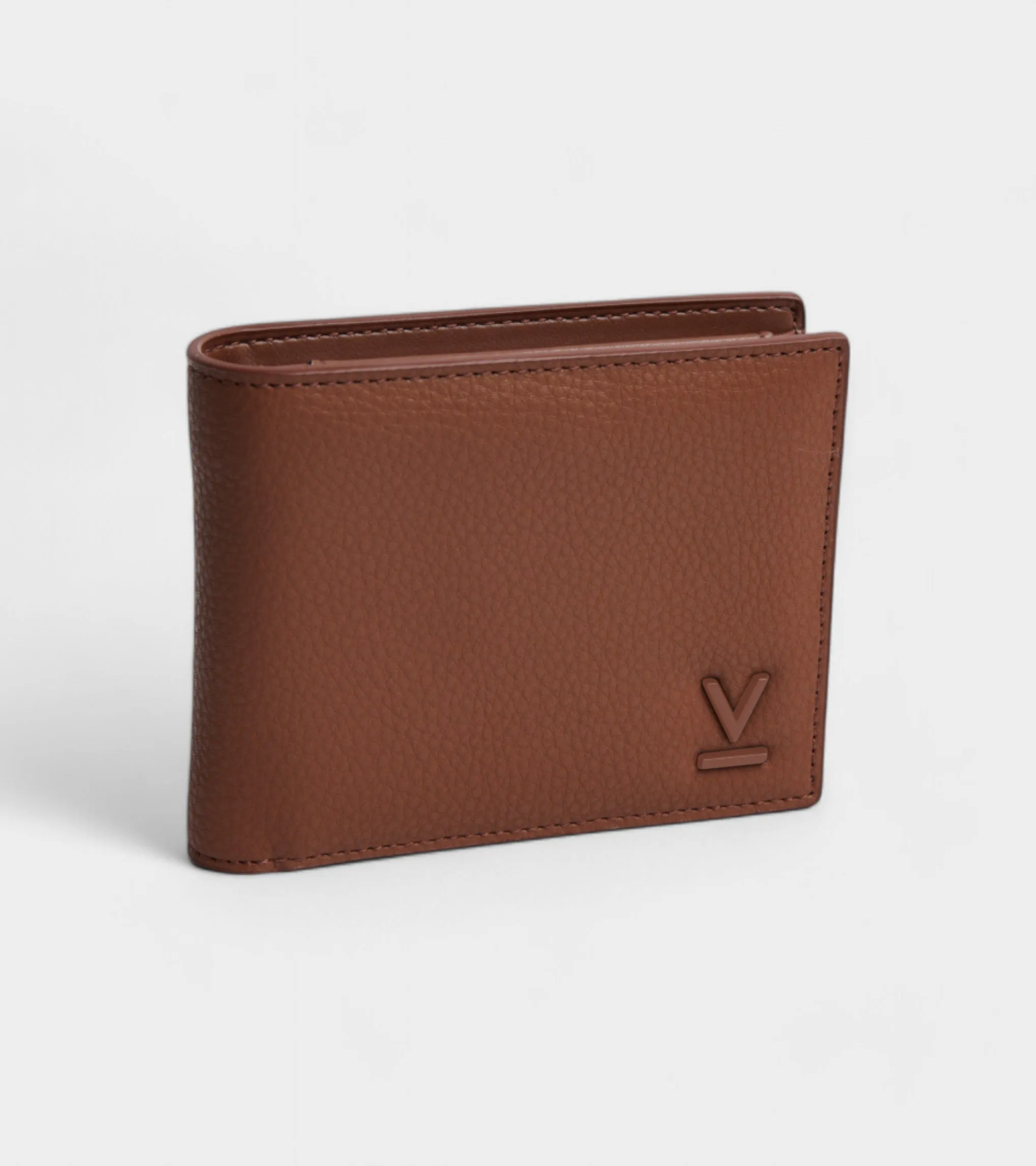 Reuben Vegan Bio-Based Bamboo Coin Wallet in Brown