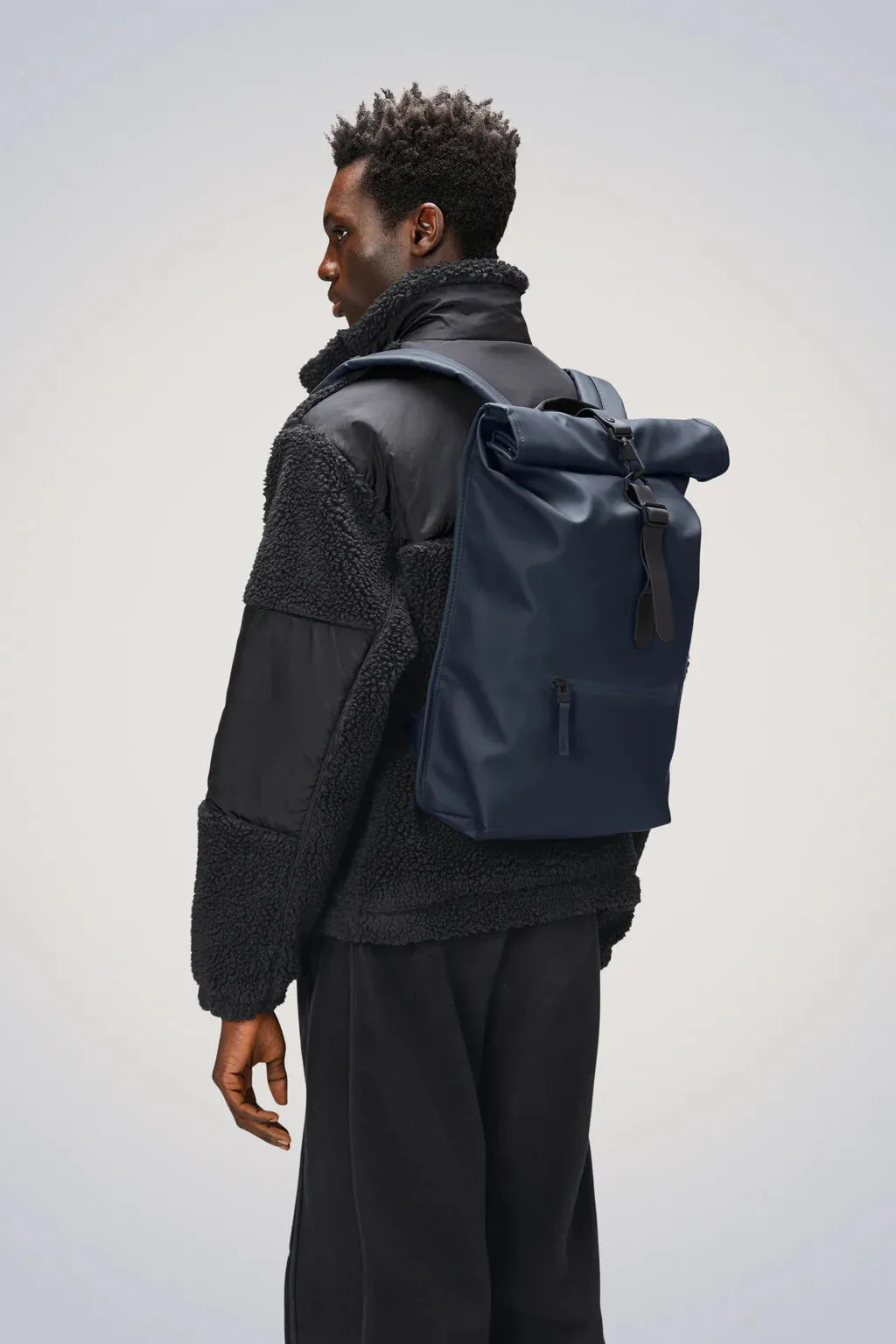 ROLLTOP RUCKSACK BLU NAVY RAINS