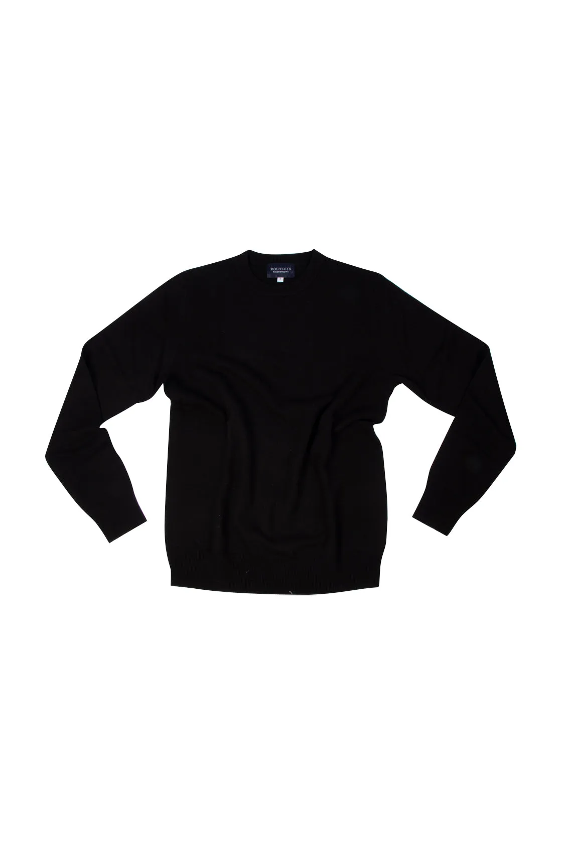 Routleys Wool/Cashmere Crew Neck Knit Black