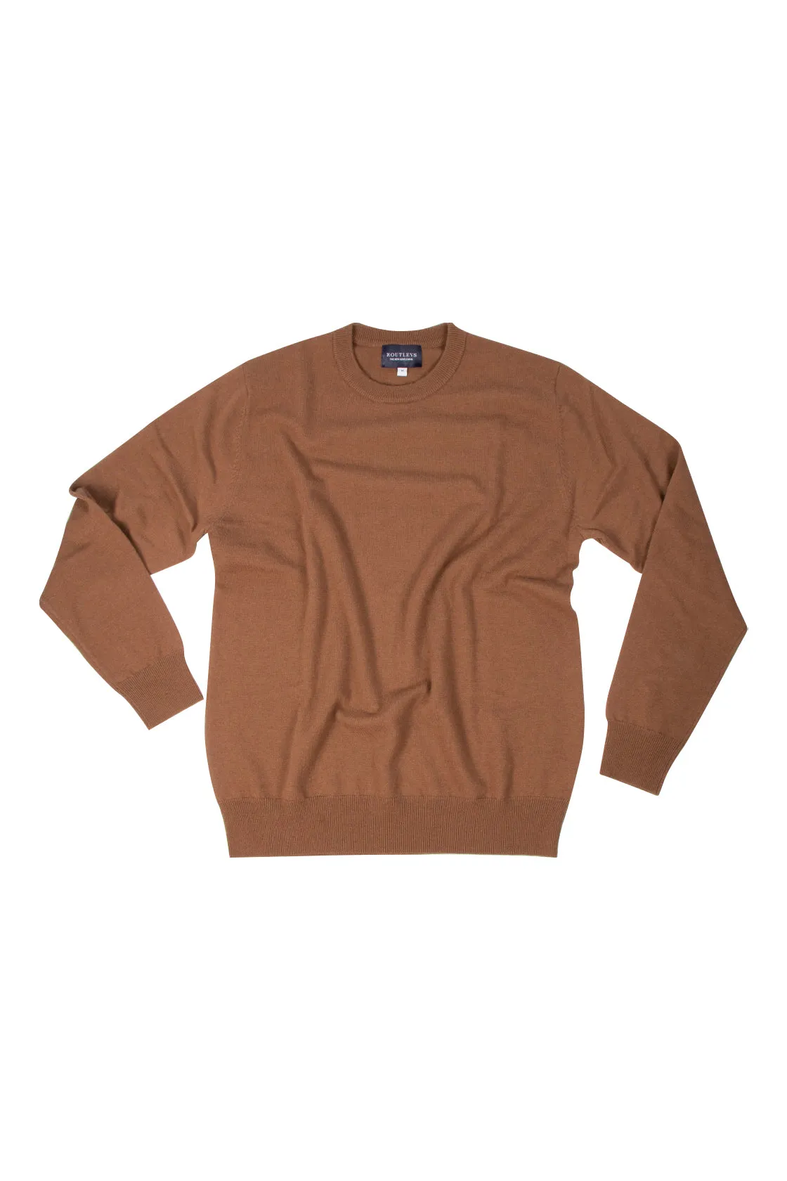 Routleys Wool/Cashmere Crew Neck Knit Mocha