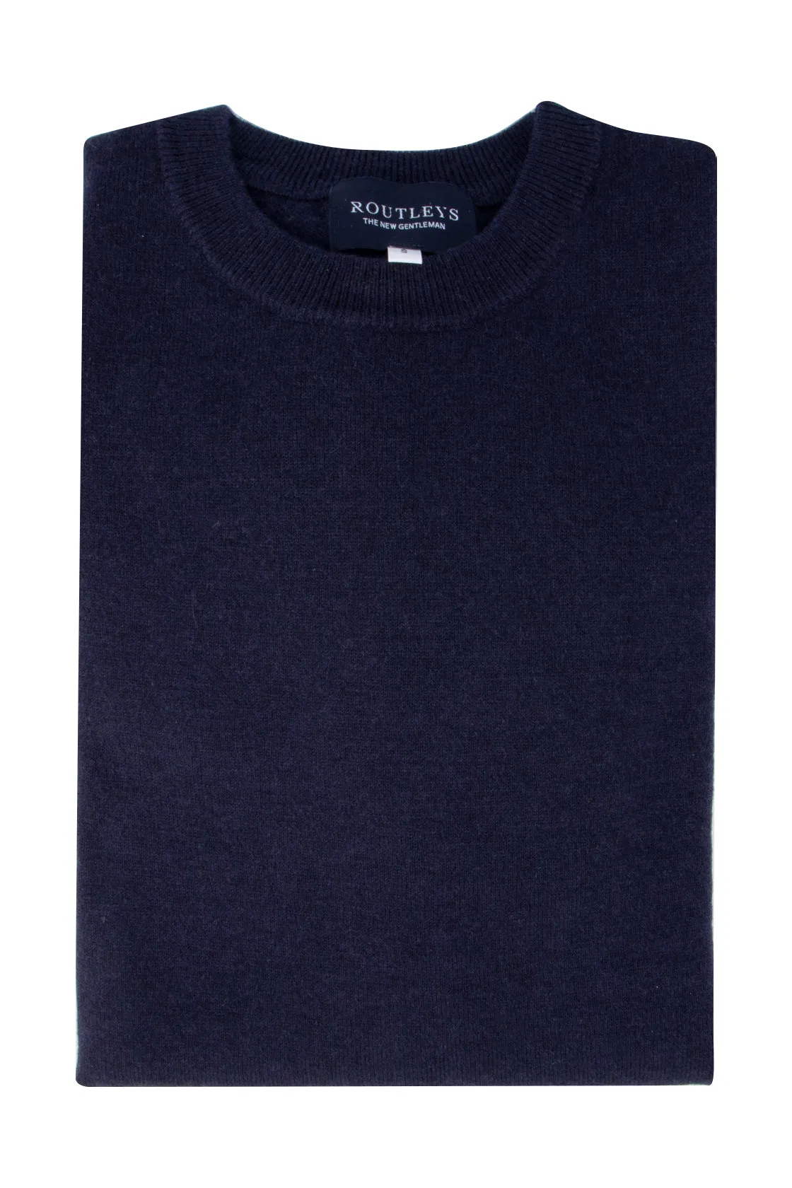 Routleys Wool/Cashmere Crew Neck Knit Navy