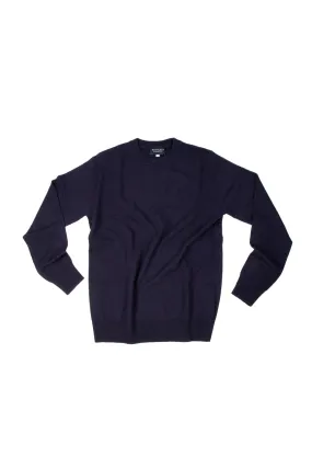 Routleys Wool/Cashmere Crew Neck Knit Navy