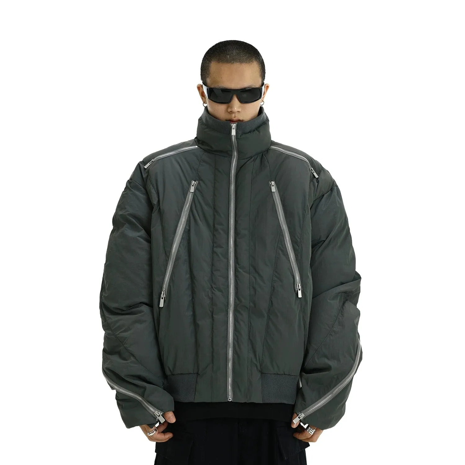 RT No. 10814 MULTI-ZIPPER PUFFER JK