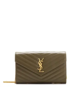 Saint Laurent Monogram Chain Wallet