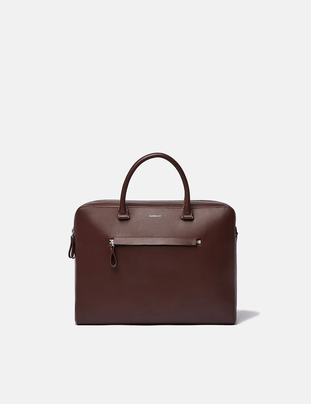 Sandqvist Lesli Briefcase (Leather) - Dark Brown