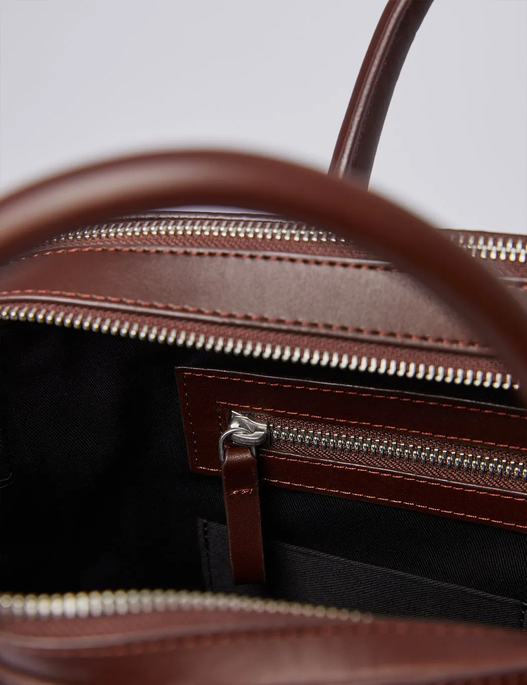 Sandqvist Lesli Briefcase (Leather) - Dark Brown