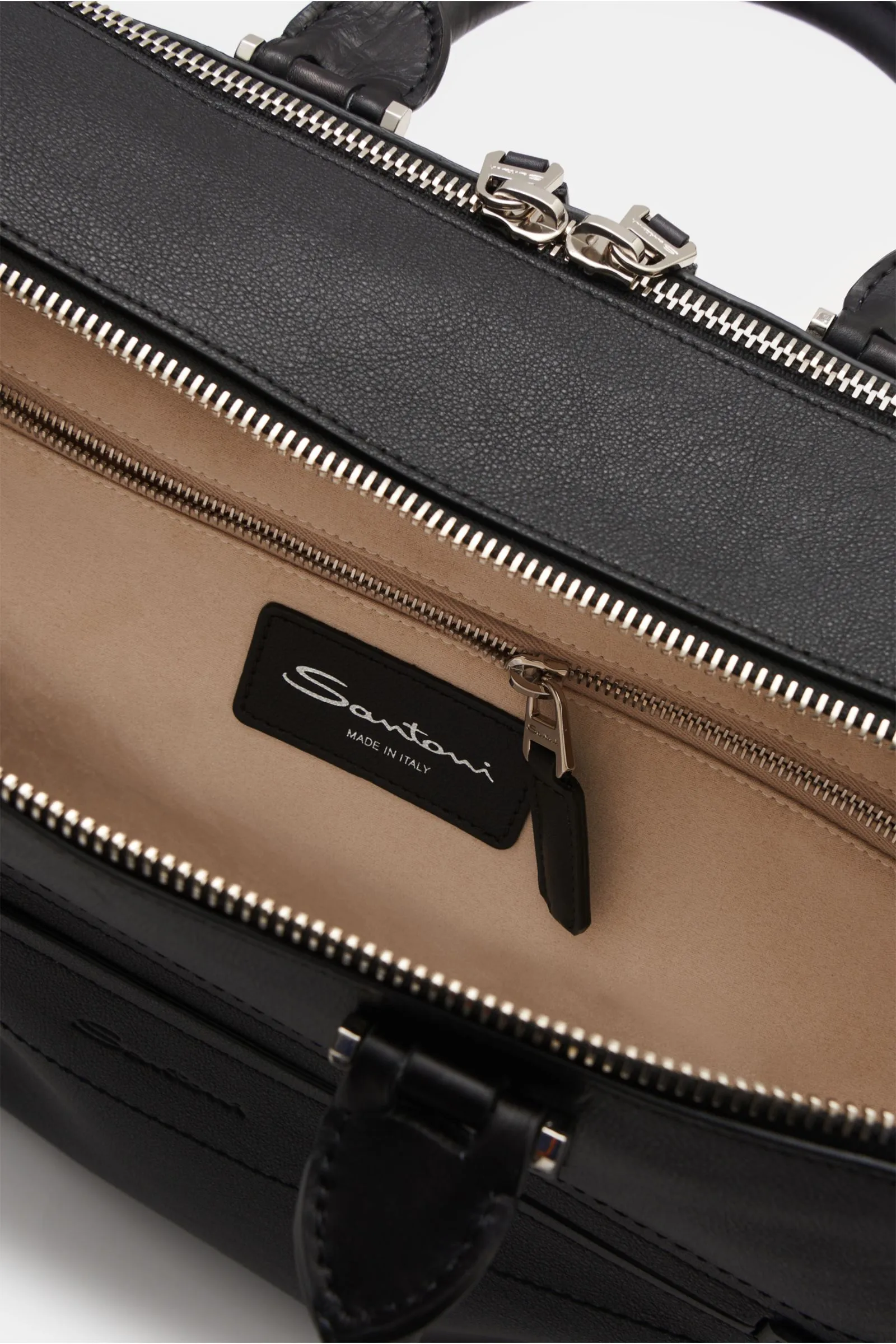 SANTONI briefcase black