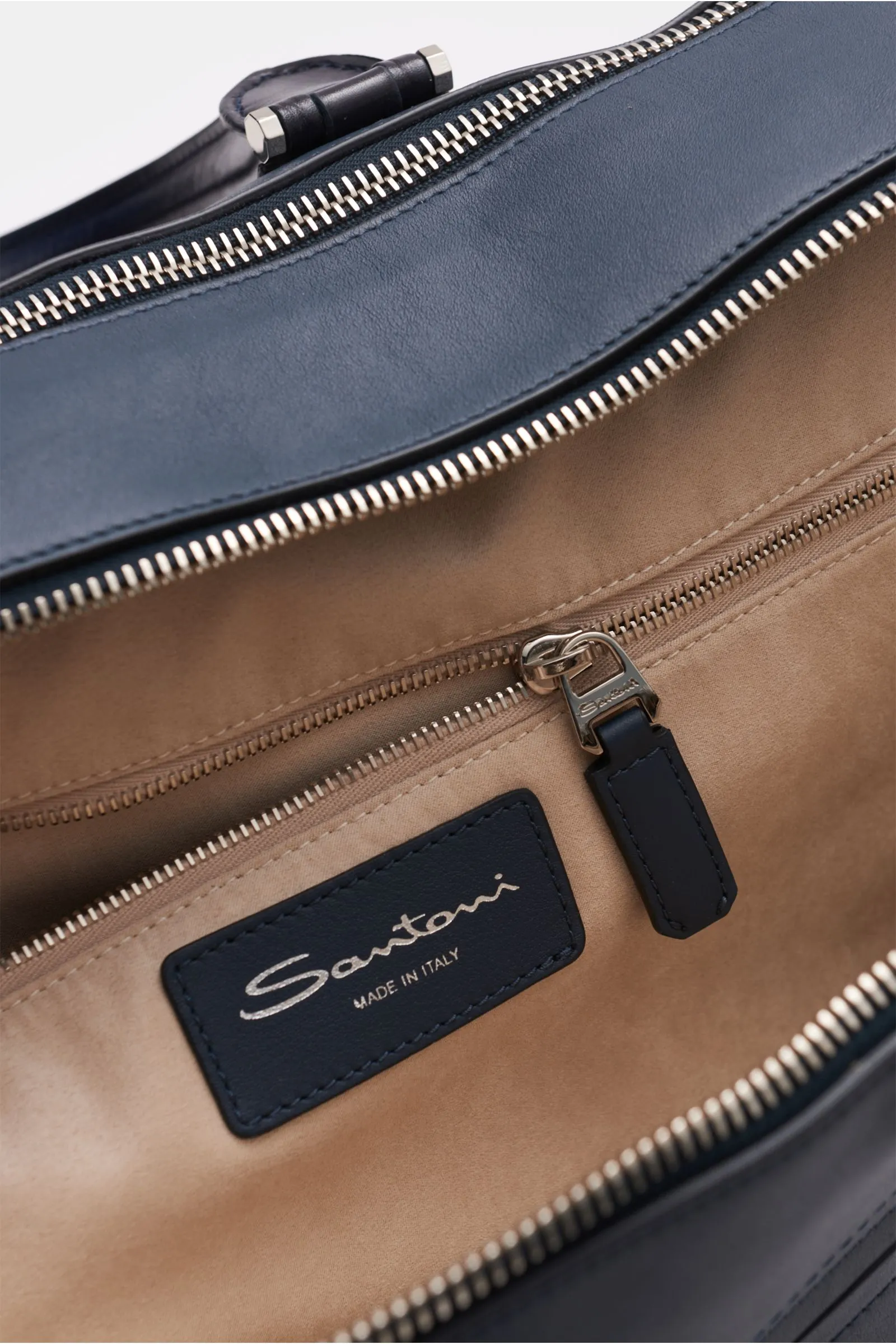 SANTONI briefcase navy