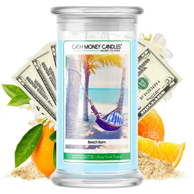 SBeach Bum Cash Money Candles Made in USA