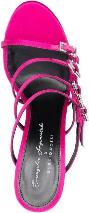 Sergio Rossi Evangelie 150mm platform mules Pink