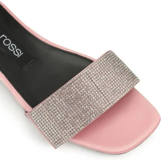 Sergio Rossi SR Paris crystal-embellished mules Pink