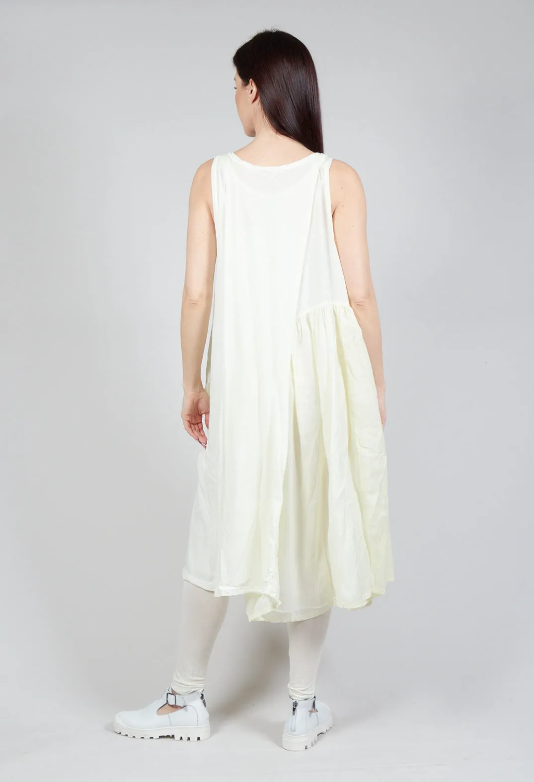 Sheer Double Vest Dress in Lily 10% Cloud