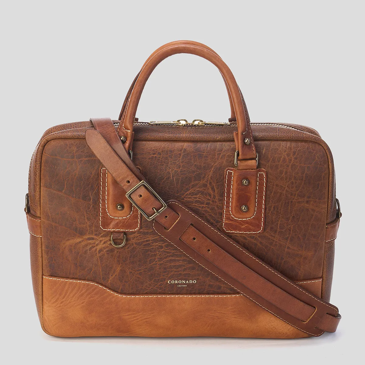 Shelby Bison & Horween Briefcase