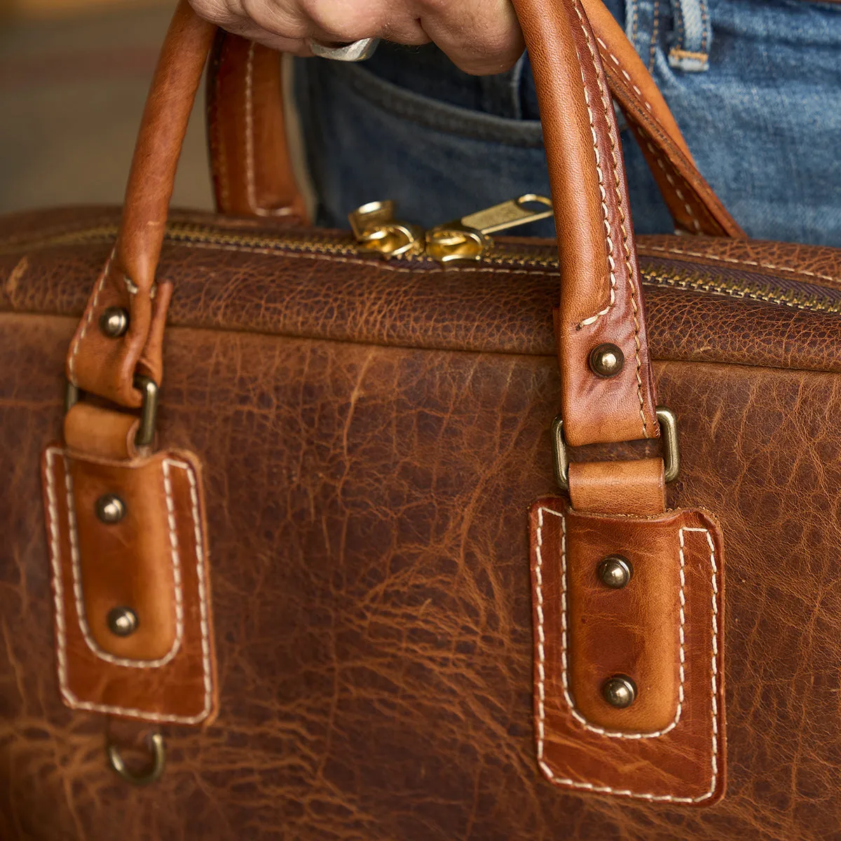 Shelby Bison & Horween Briefcase