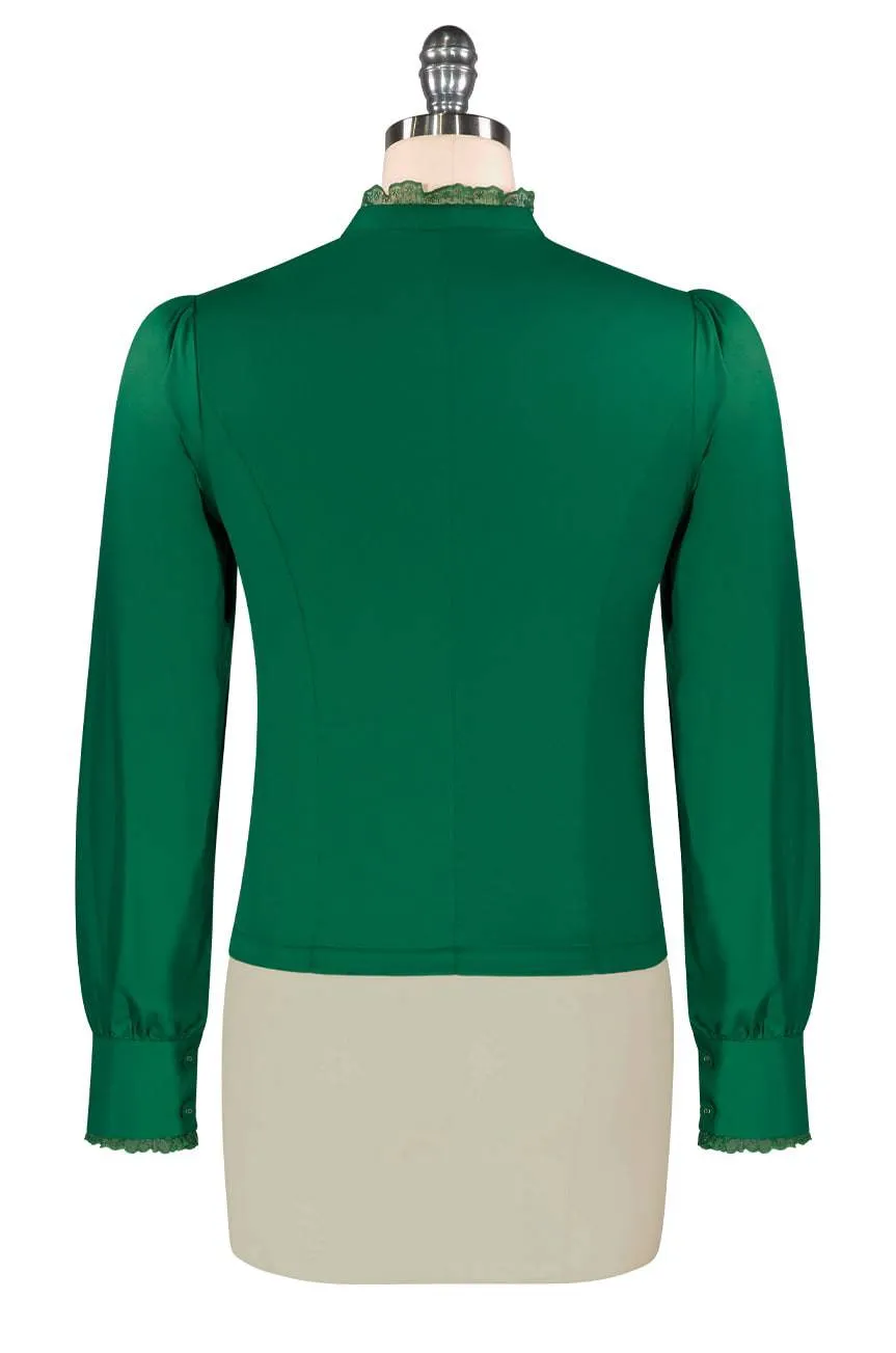 Sherlock Peek-A-Boo Blouse (Green)