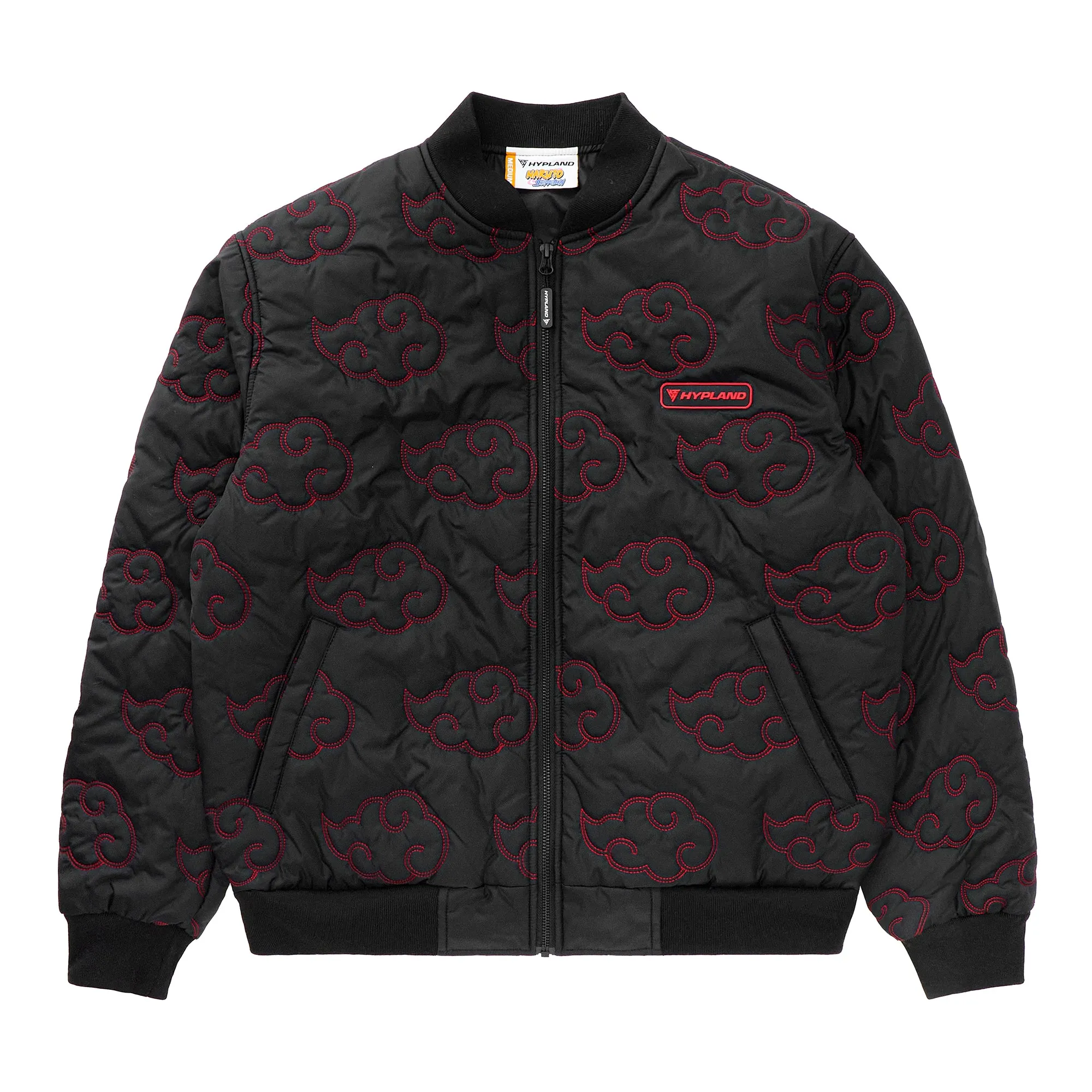 SHIPPUDEN AKATSUKI QUILTED JACKET (BLACK)