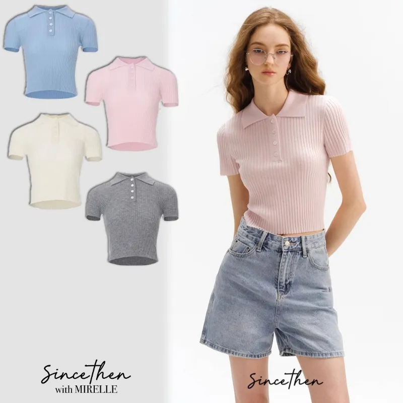 Since Then  |Casual Style Wool Plain Short Sleeves Formal Style