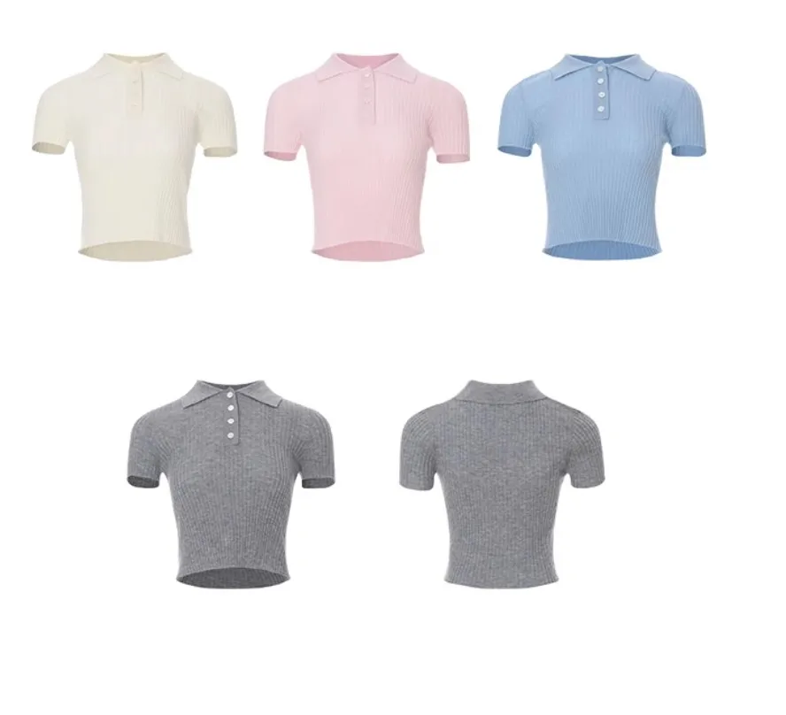 Since Then  |Casual Style Wool Plain Short Sleeves Formal Style