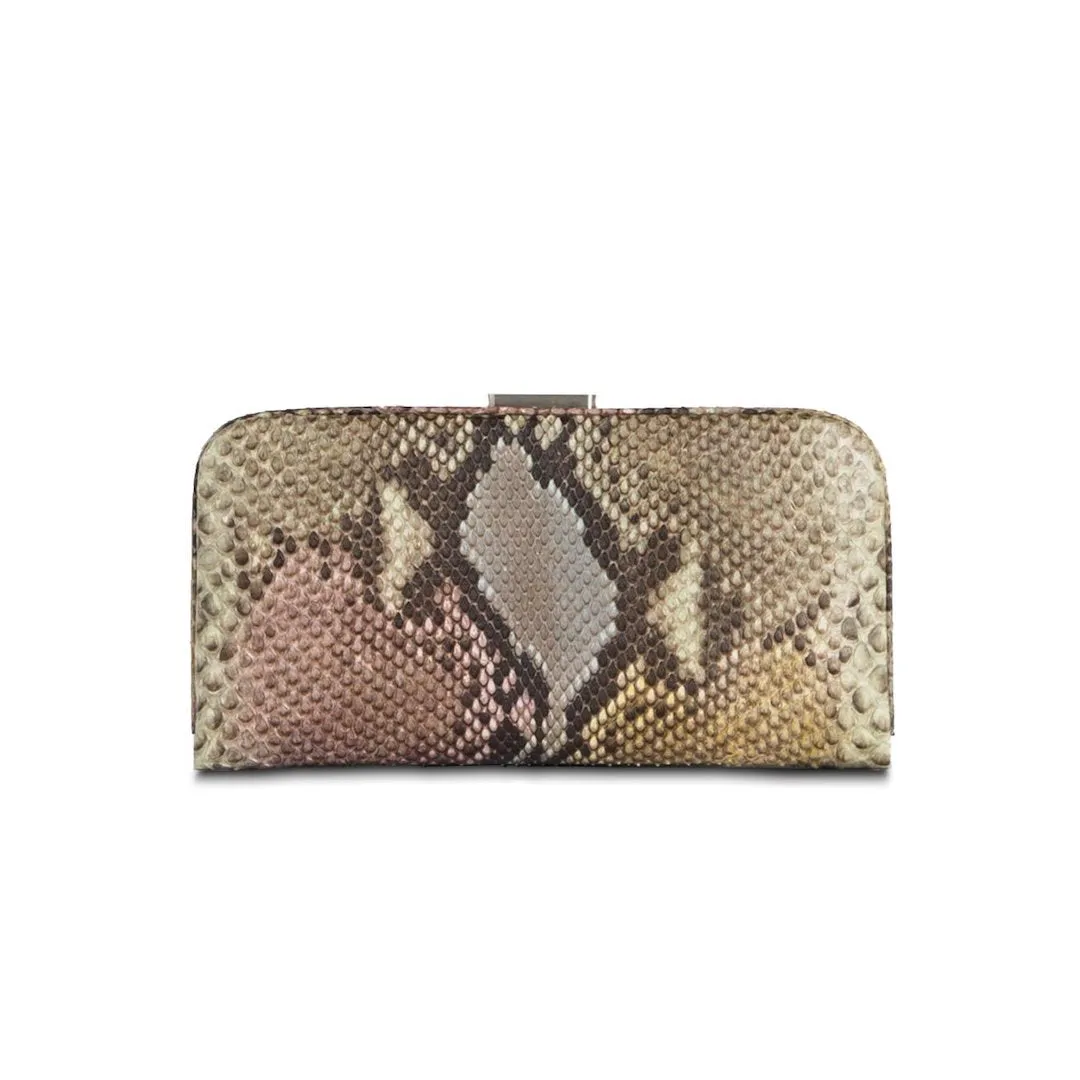 Slide Lock Wallet - Pastel Multi-Color Python