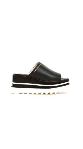 Sneak-Elyse Platform Mules - Black