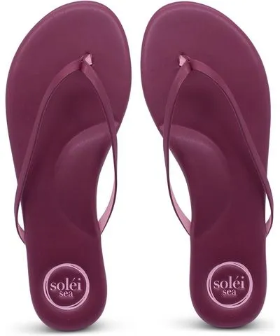 solei sea Women's Indie Sandals In Claret With Pink