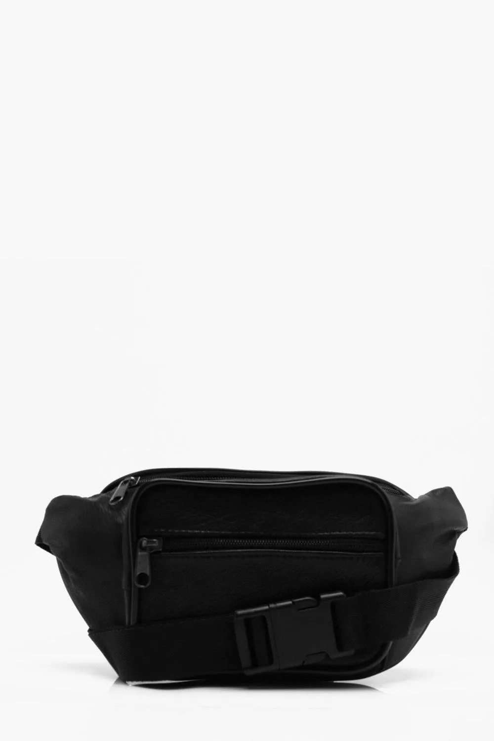 Square Pocket Faux Leather Fanny Pack