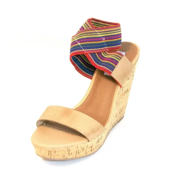 Steve Madden Roperr - Bright / Multi Wedge Sandal