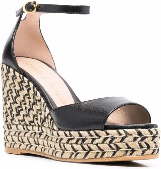 Stuart Weitzman Nudistcurve 100mm espadrilles Black