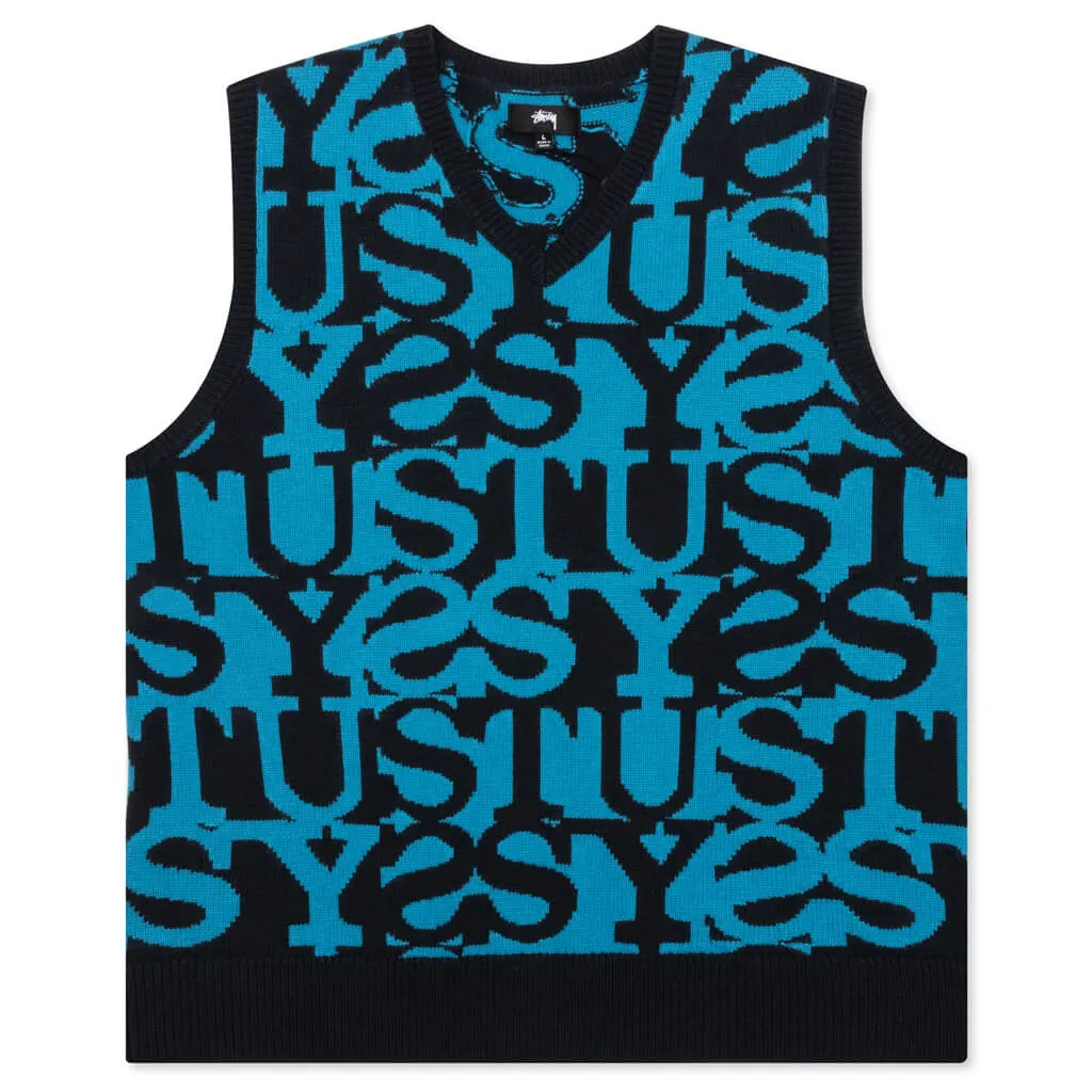 Stussy Men's Navy Stacked Vest