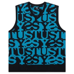 Stussy Men's Navy Stacked Vest