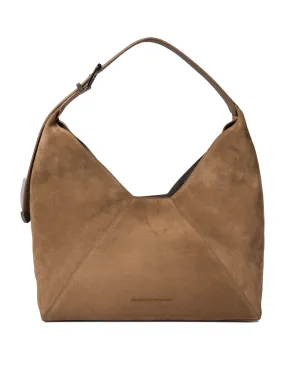 SUEDED CALFSKIN HOBO BAG