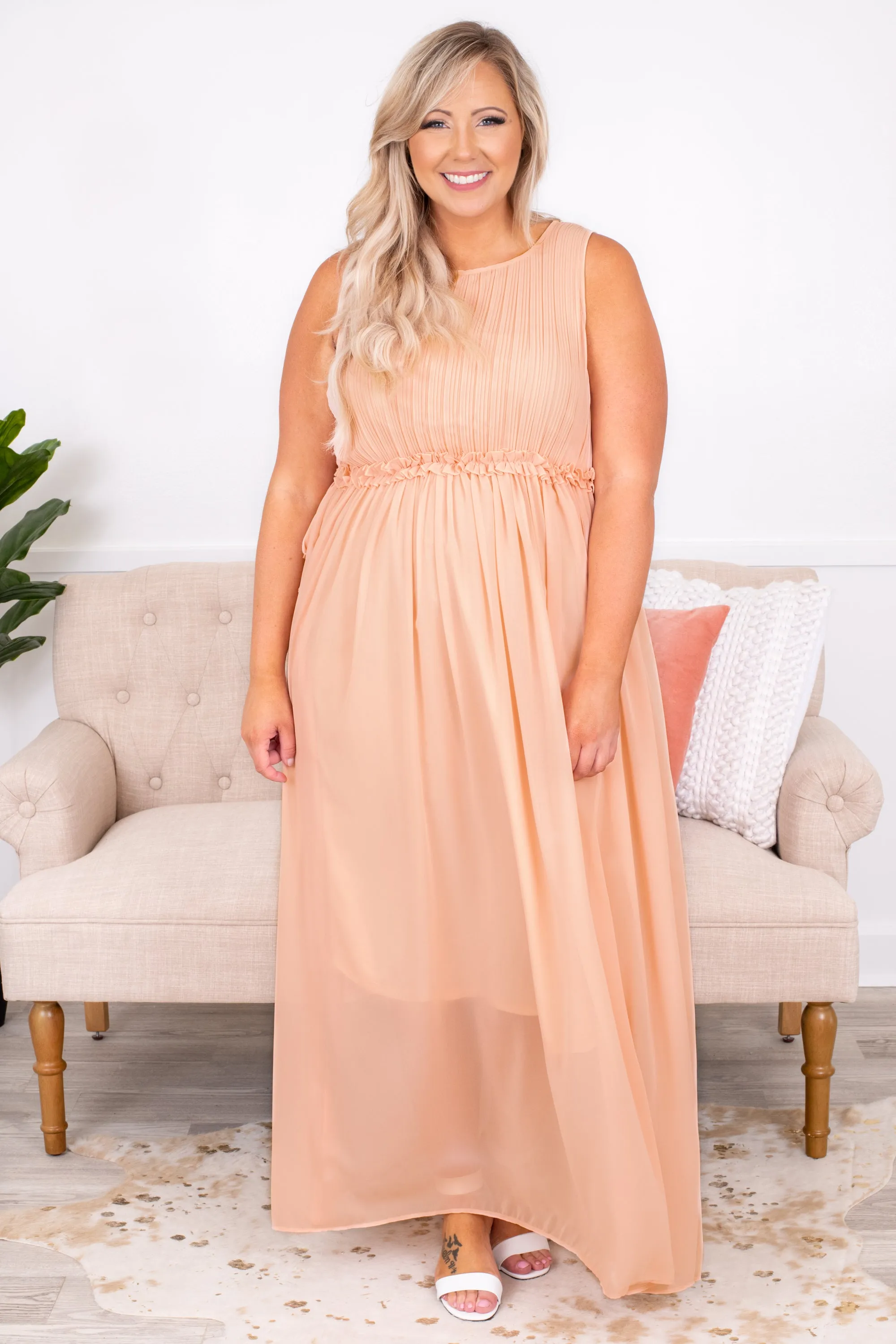 Sunrise Surprise Dress, Champagne