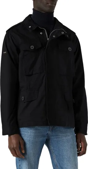 Superdry Field Casual Bomber Puffer Jacket Jet Black