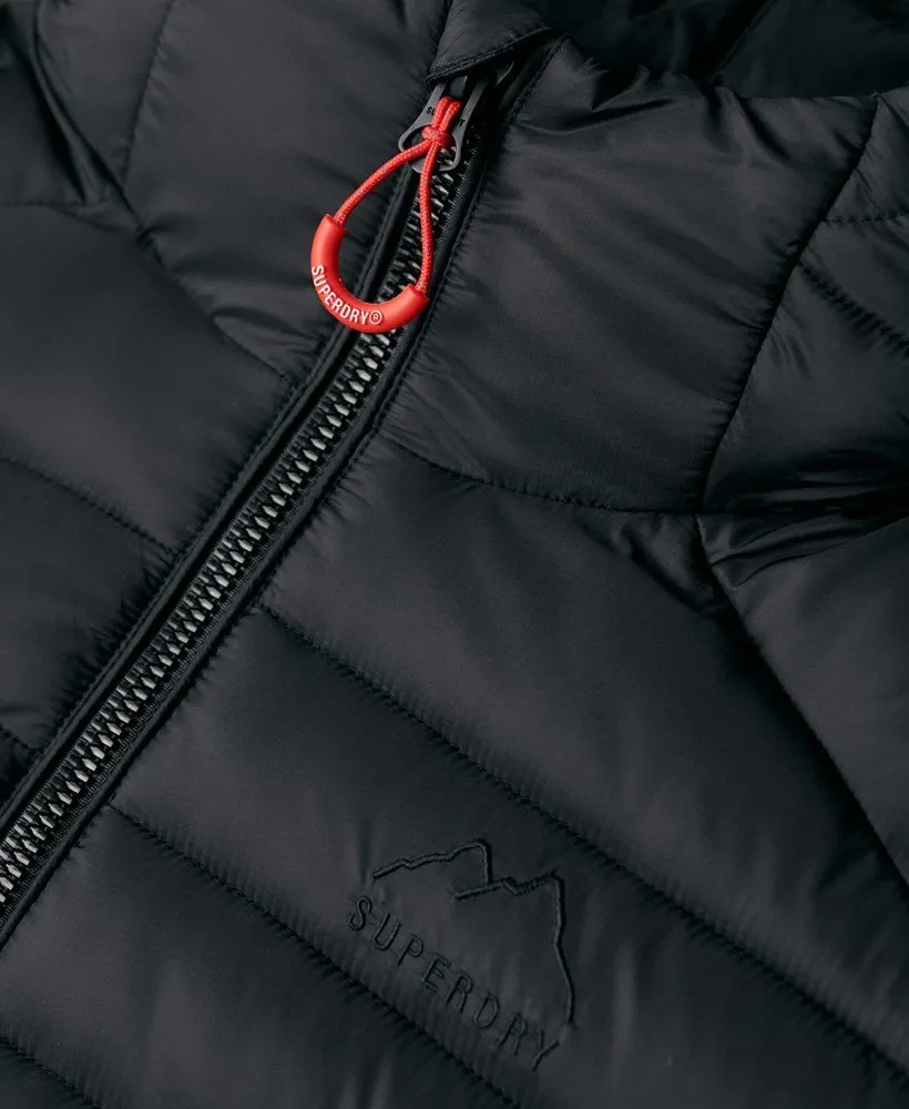 Superdry Hooded Fuji Puffer Jacket Black