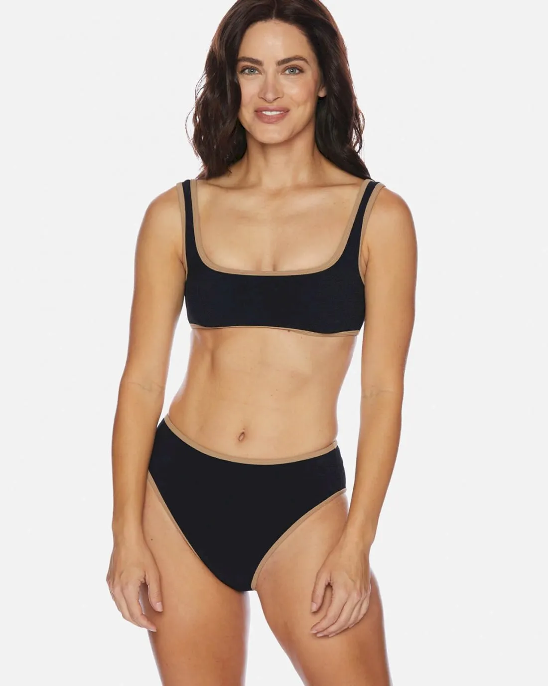 Tactile Cashmere High Waist Swim Bottom