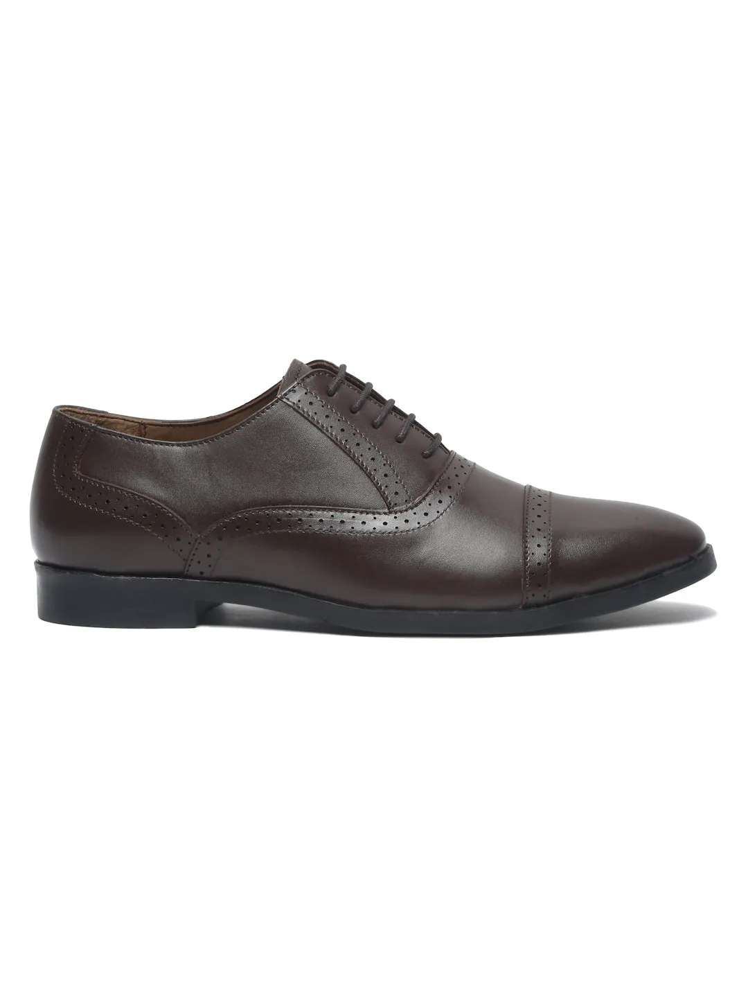 Teakwood Leather Men Solid Brown Brogues - - Clearance sale