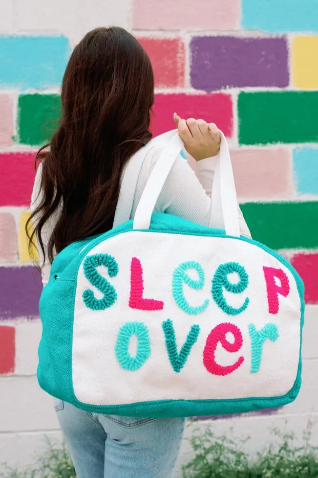 Teal Sleepover Colorful Weekender Bag