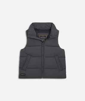 The Chester Puffer Vest - Washed Black