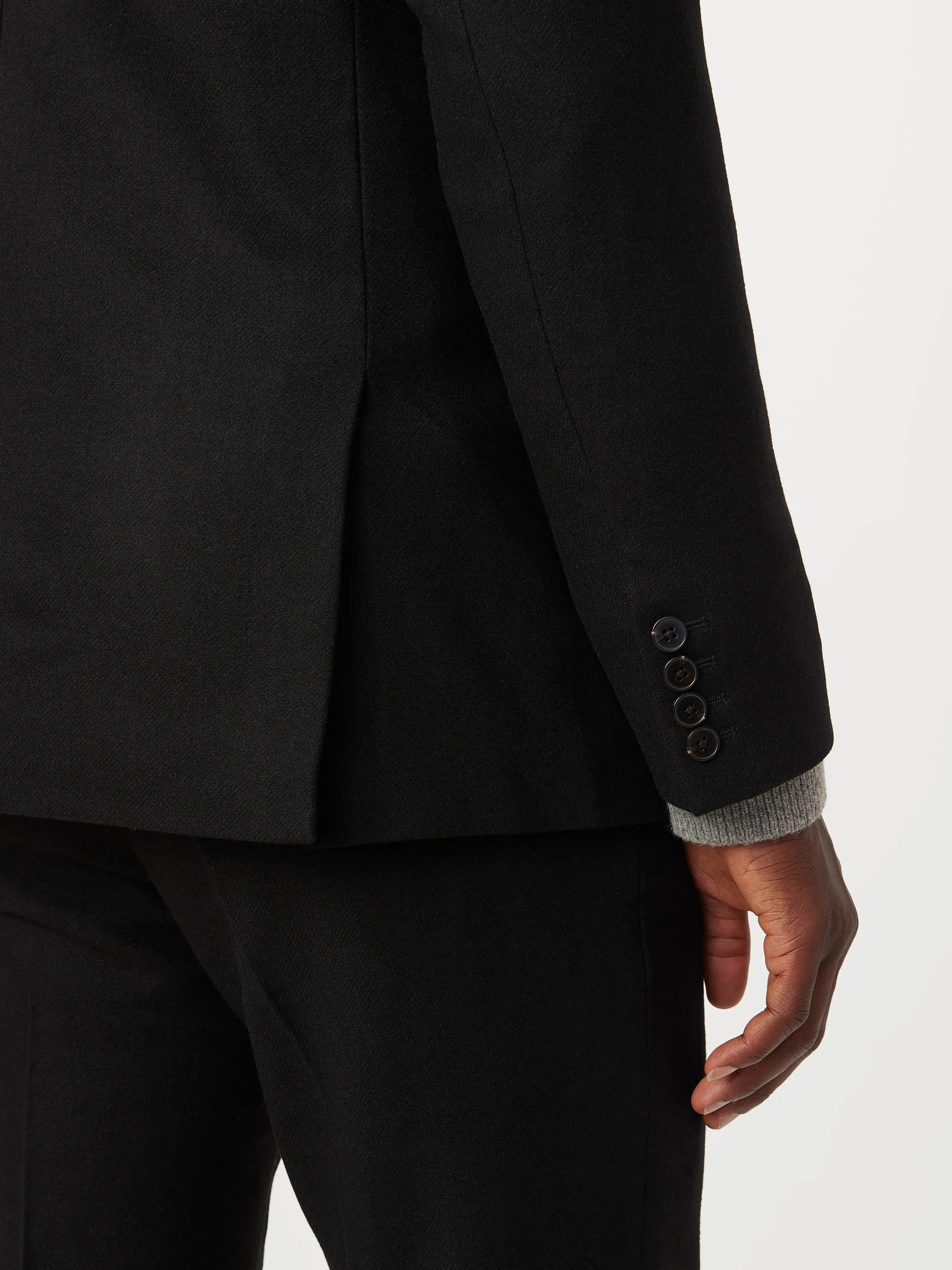 The Recycled Wool Blazer in Black