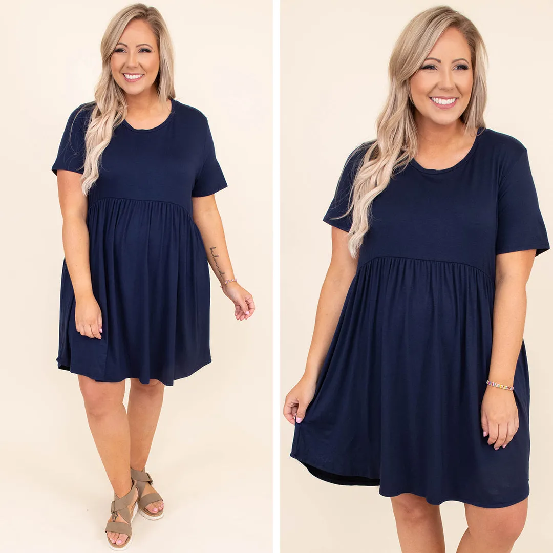 The Sawyer Dress, Navy