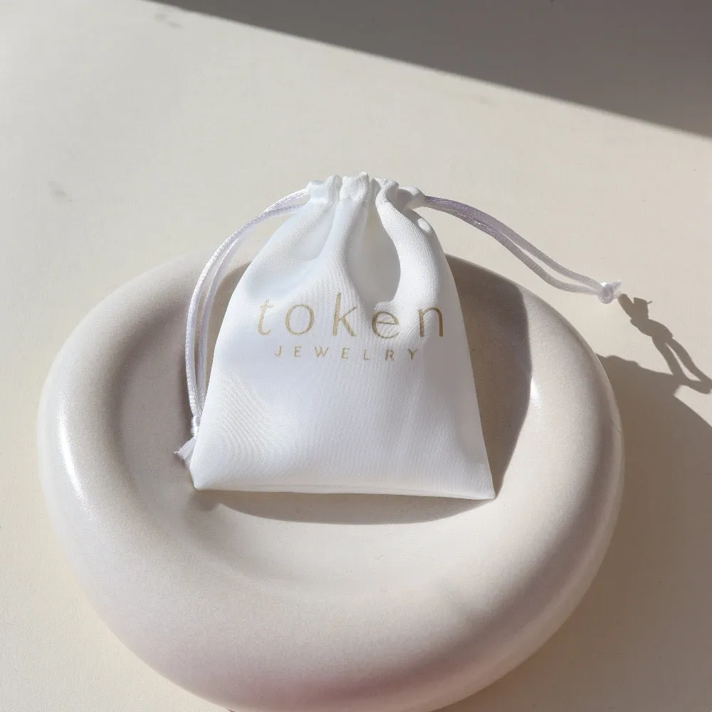 Token Satin Drawstring Pouch