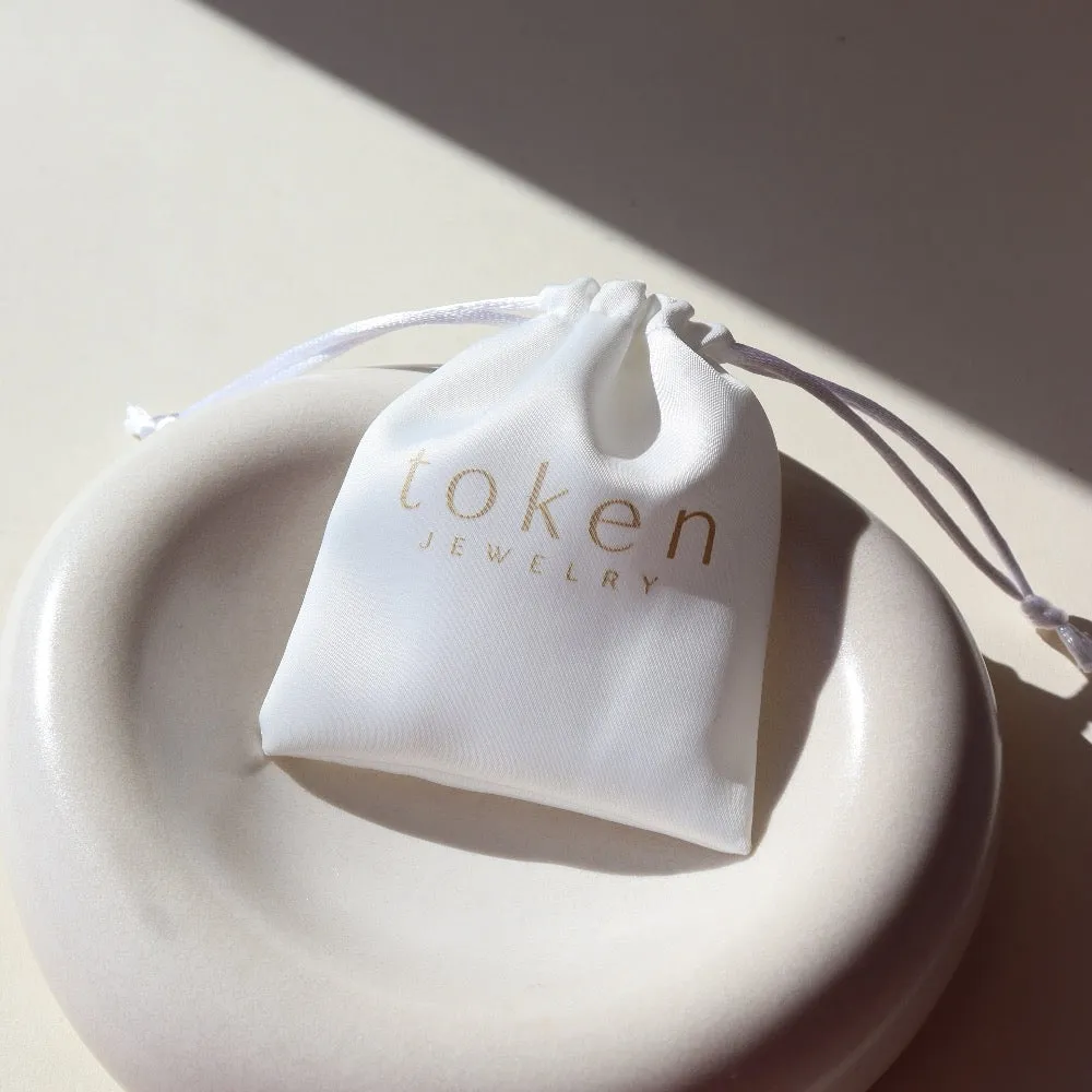 Token Satin Drawstring Pouch